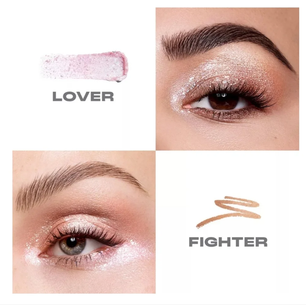 Mixed Signals Dual-Finish Cream & Liquid Shadow Stick Shade:Lover/Fighter 🆕